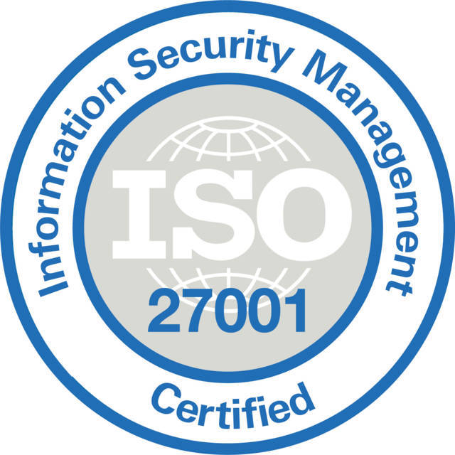 ISO 27001 Information Security Management Certified